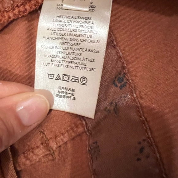 Anthropologie Picro “the wanderer” rust corduroy slim fit pants 25P - Picture 11 of 13